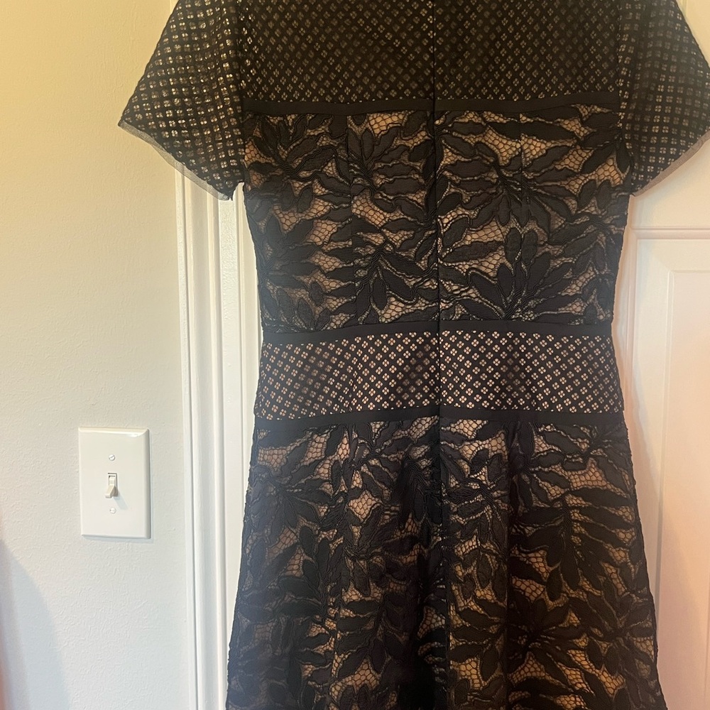 BCBGMaxAzria Black Fit and Flare Mini Dress - Picture 2 of 3